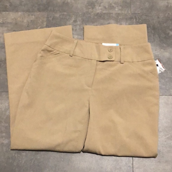 NEW Reitmans Wide Leg Beige Dress Pants, Size 7 - Picture 3 of 7